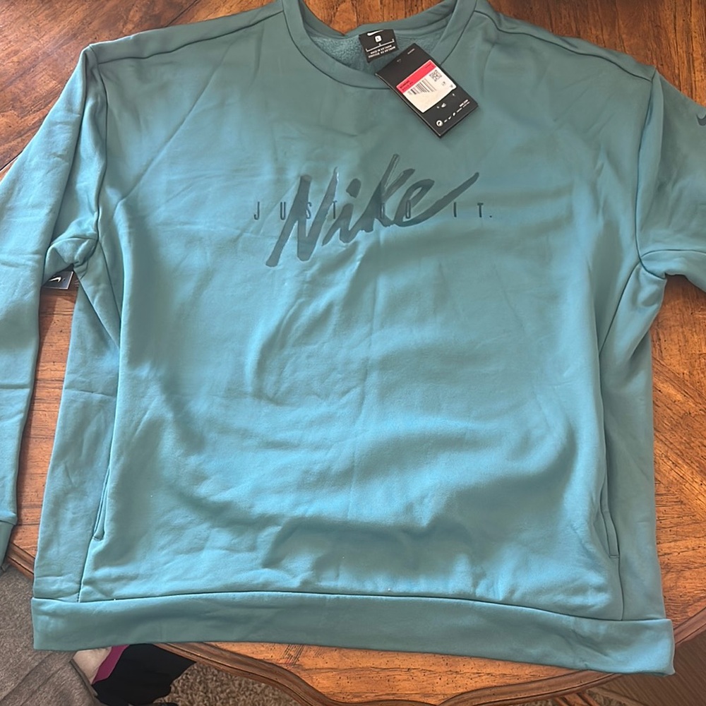 Nike Blue Crewneck Sweater Relaxed Fit